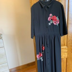 Black maxi dress